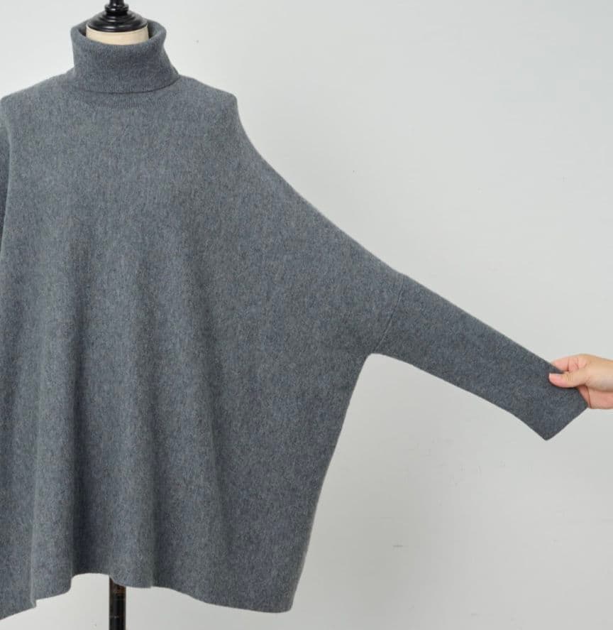 BEARDSLEY ビアズリー タートルビッグニット ショート 現行 グレー F