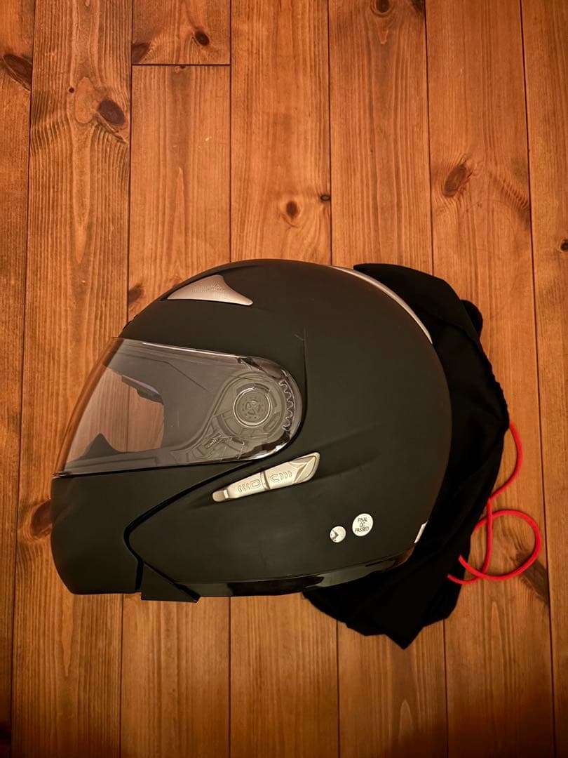 WINS CR-1 インナーバイザー付　システムヘルメット　XL　マットブラック