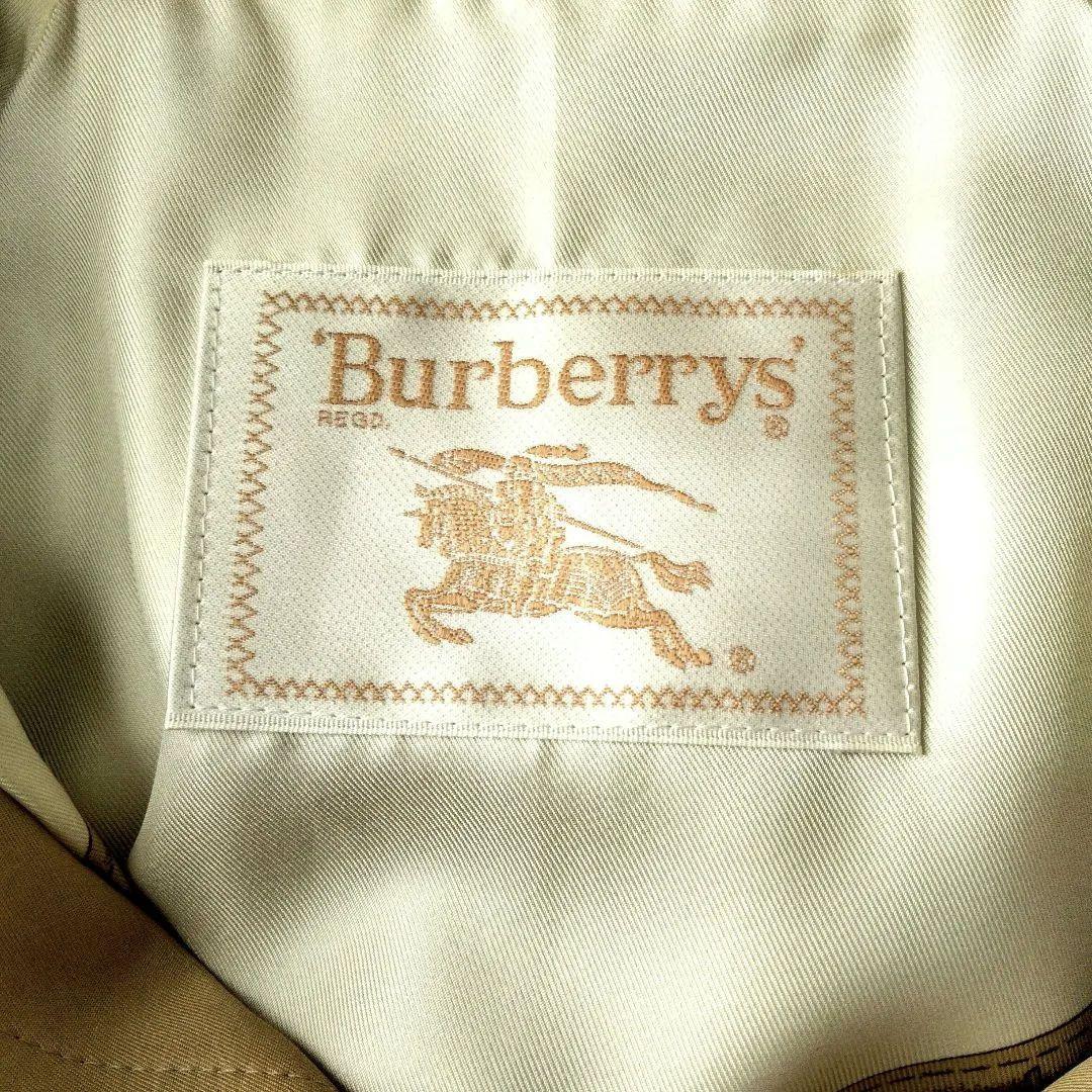 バーバリーズ　シルク100%　スカーフ柄　ステンカラーコート　ベルト付き　9AR