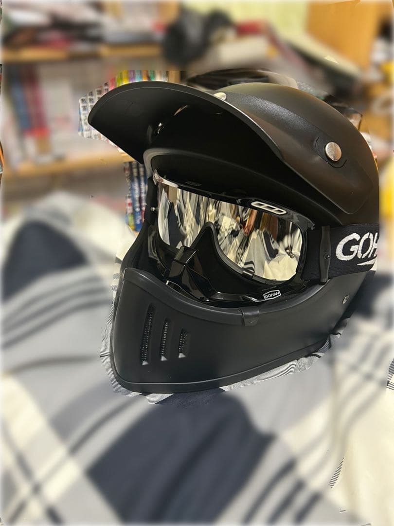 ダムトラックスDAMMTRAXバイクヘルメットBLASTER改 マットブラックM