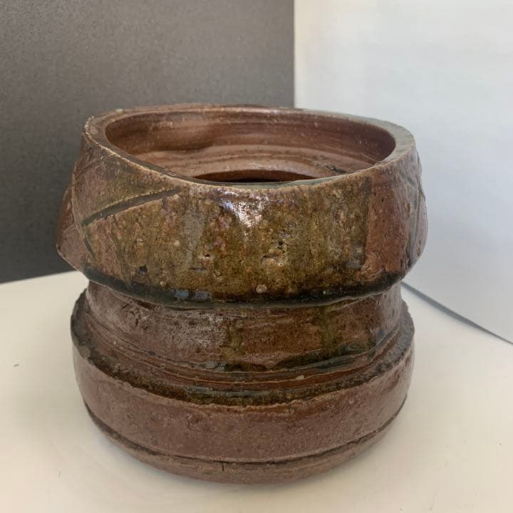 古丹羽名品展出品作品　胴締水指　桃山時代　茶道具