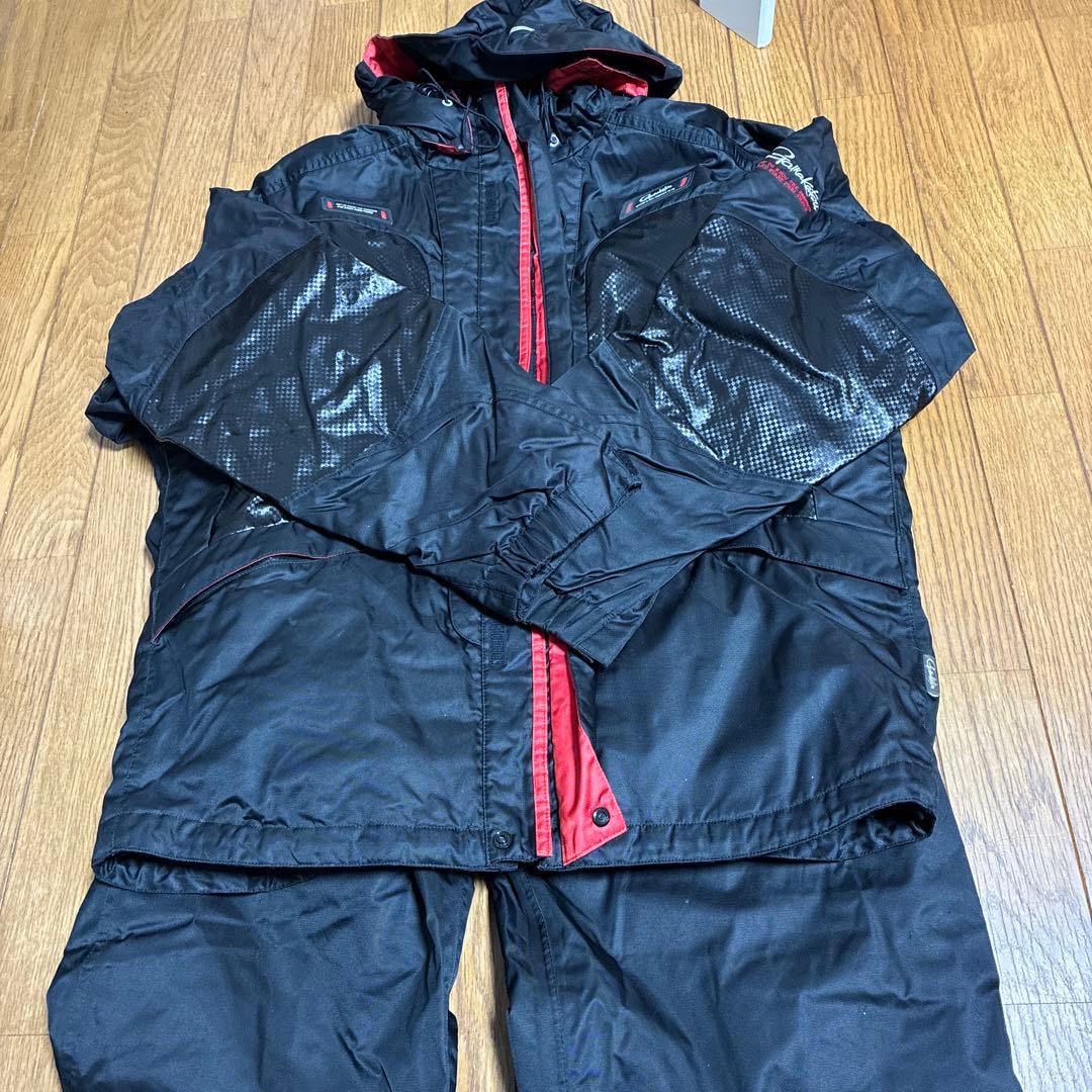 本日最終出品 がまかつ　オールウェザースーツ上下セット　3L