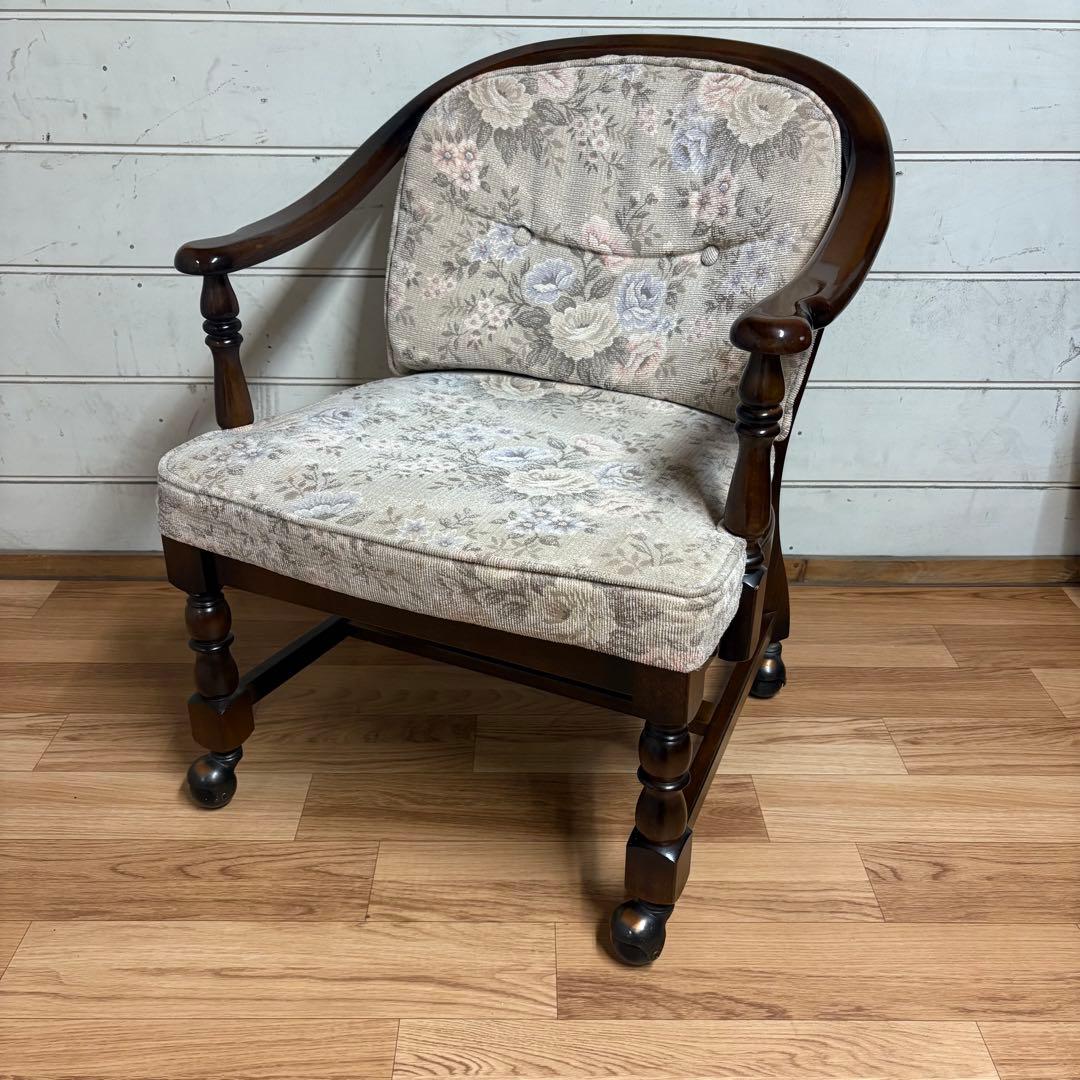 karimoku アームチェア　キャスター付き　コロニアル　1/4