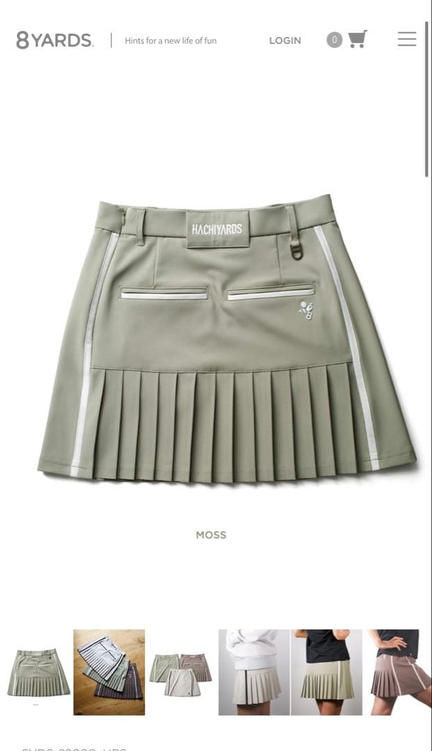 8YARDS ハチヤーズ　ゴルフスカート　L