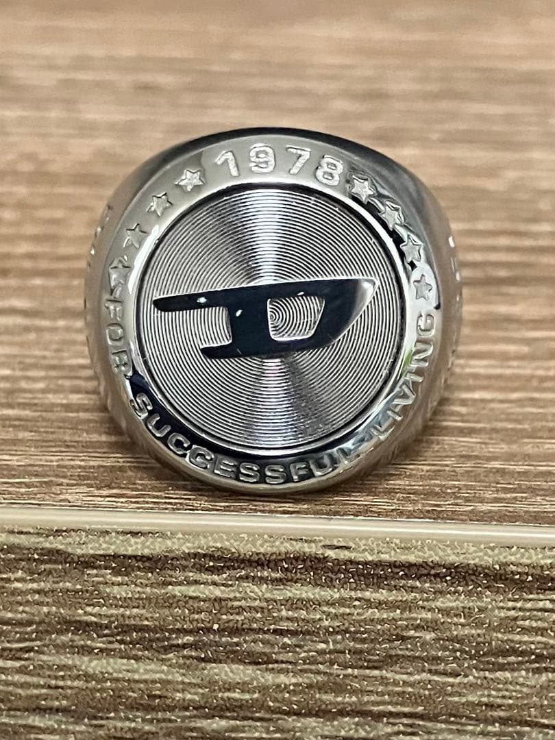 DIESEL リング 18号　ステンレススチール製