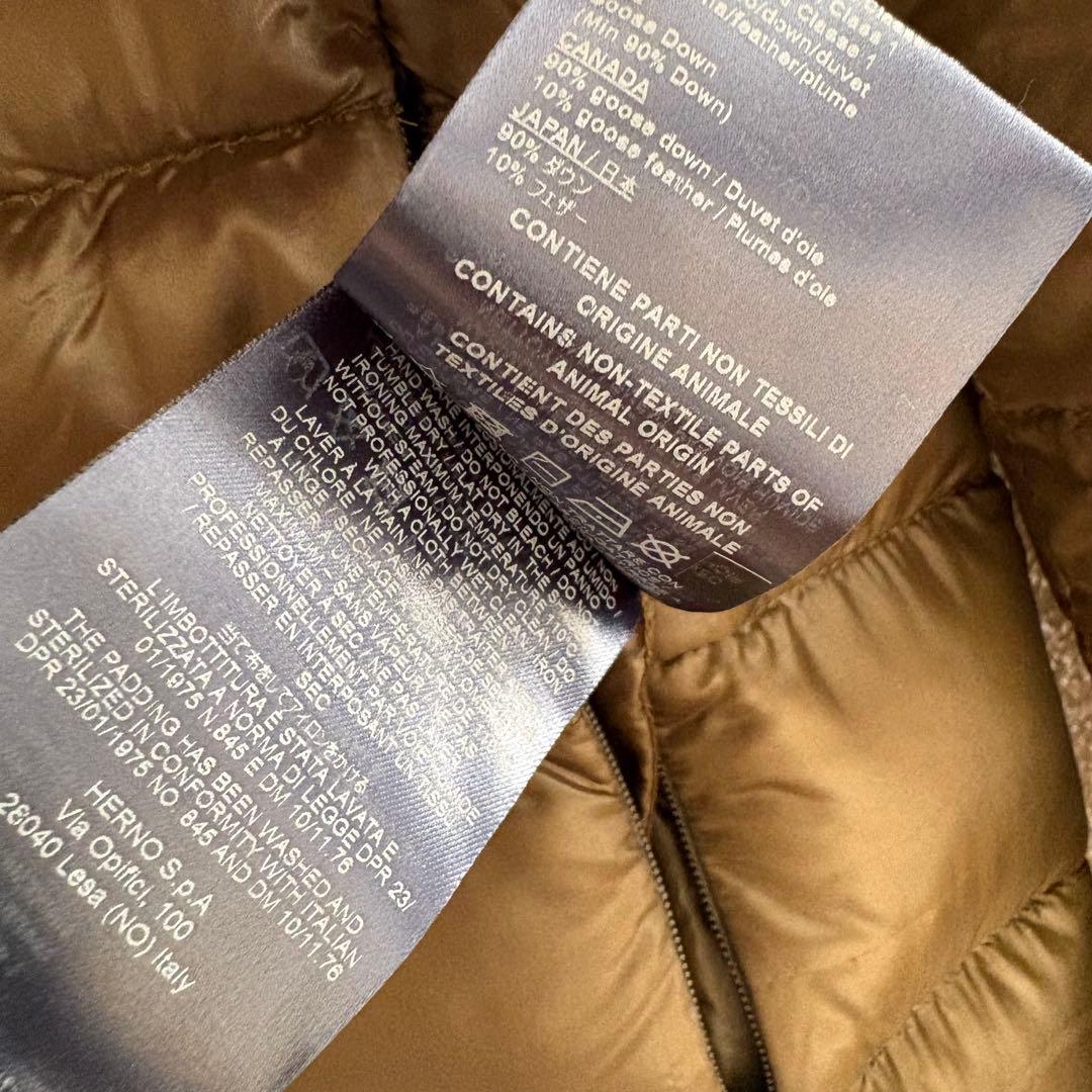 ２点おまとめ　ヘルノ　ダウン　コート　ノーカラー　レディース　42