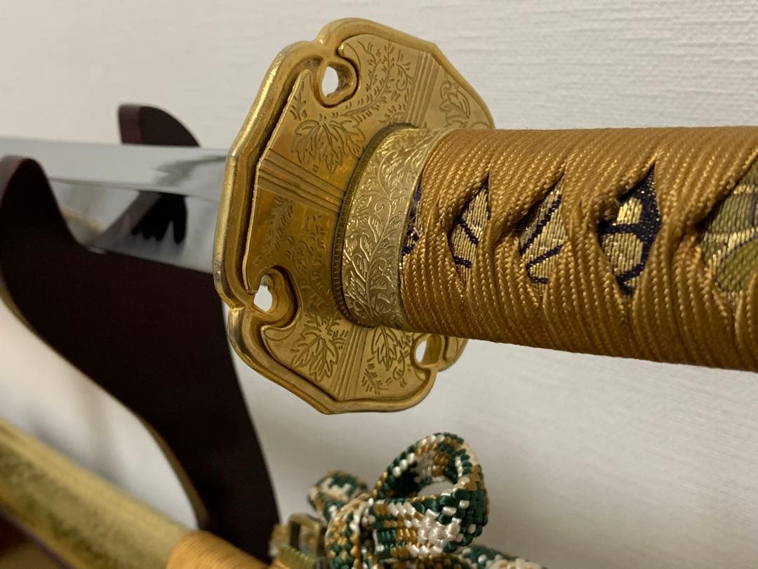 【特選模造刀/金彩黄金拵】日本刀 太刀 とんでもなく美しい拵 儀礼 儀式 威光