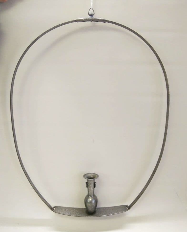 銅製　吊り花器　池坊好み　池坊花器