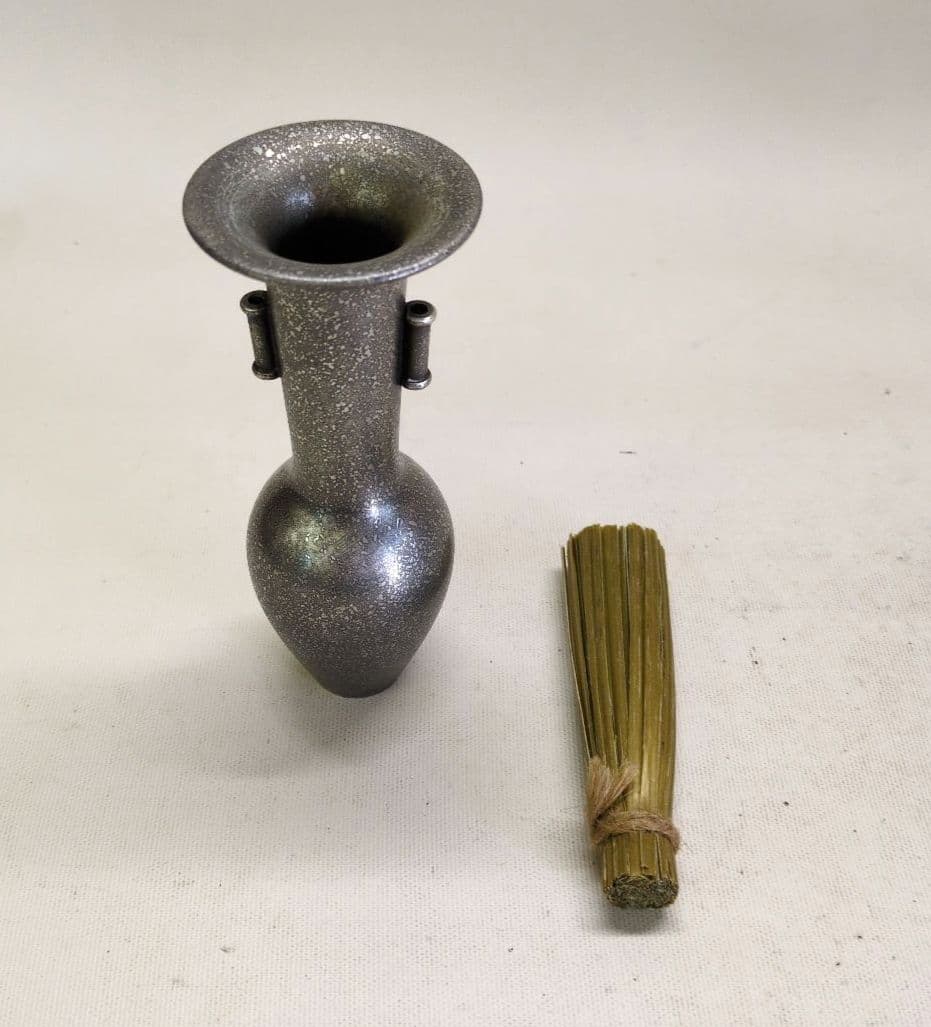 銅製　吊り花器　池坊好み　池坊花器