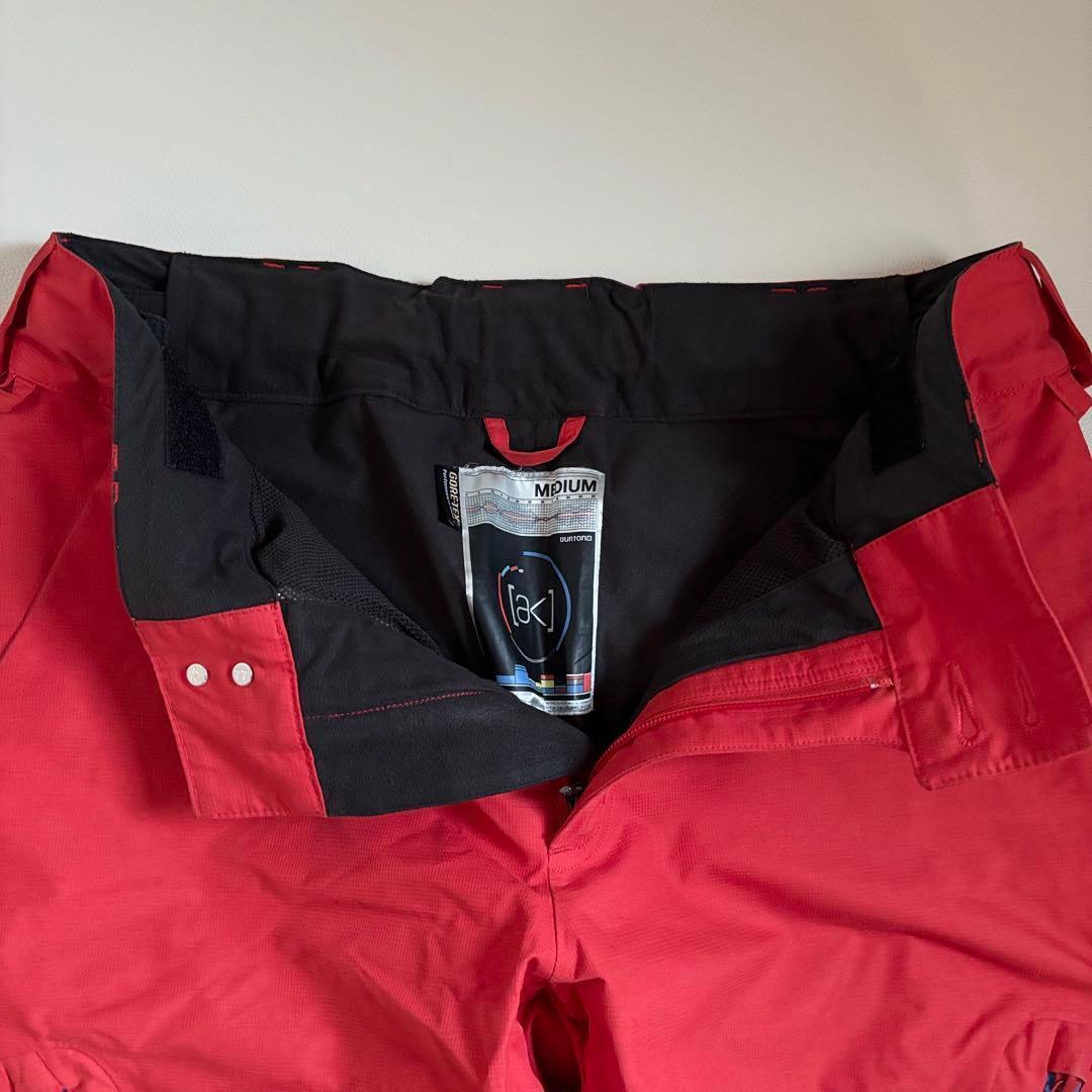 2451 バートン ak ゴアテックス 2L パンツ スノボウェア 無地 レッド