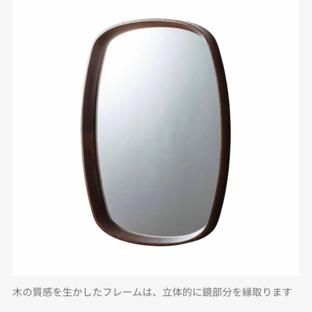 木製ラウンドミラー スクエア
