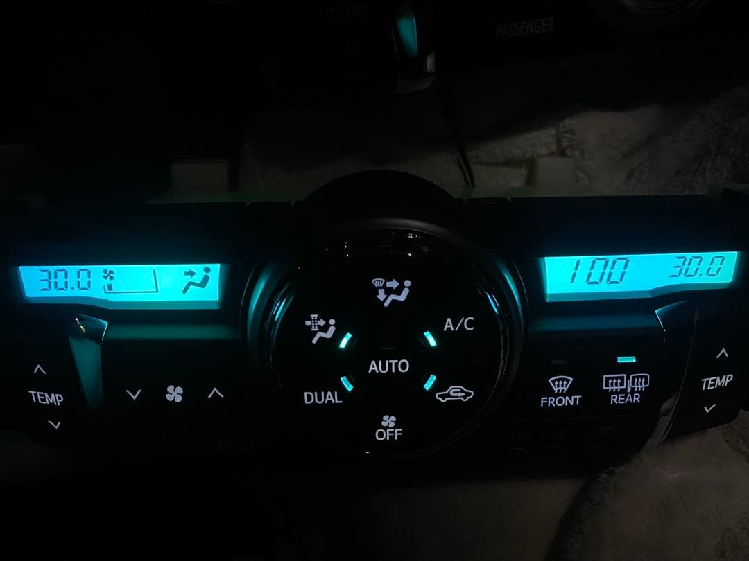 マークX130エアコンパネルLED打ち替えワンオフフルオーダーカスタムDIY