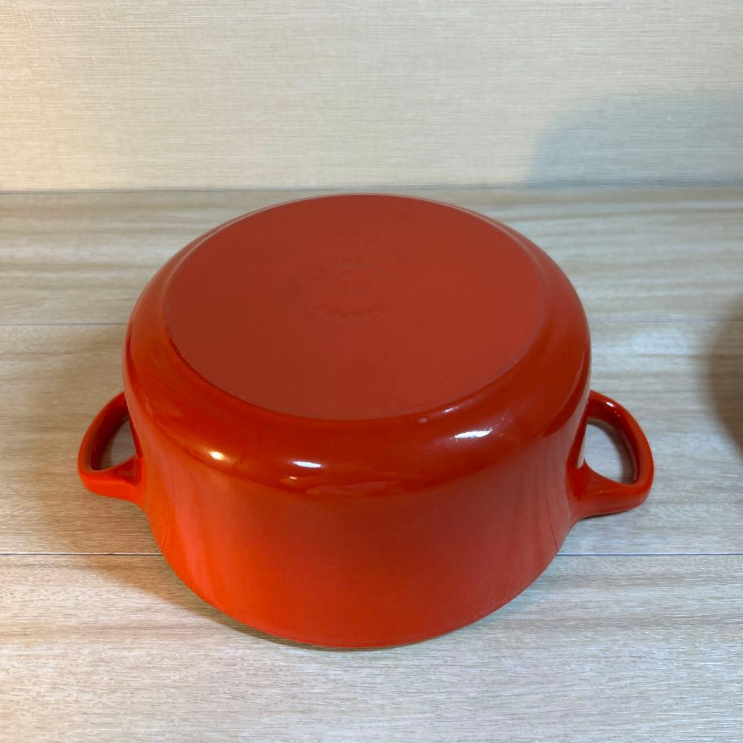 ルクルーゼ　ココットロンド　18cm チリレッド　両手鍋　鍋