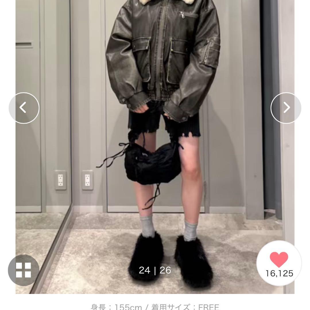 SLY レザーブルゾン