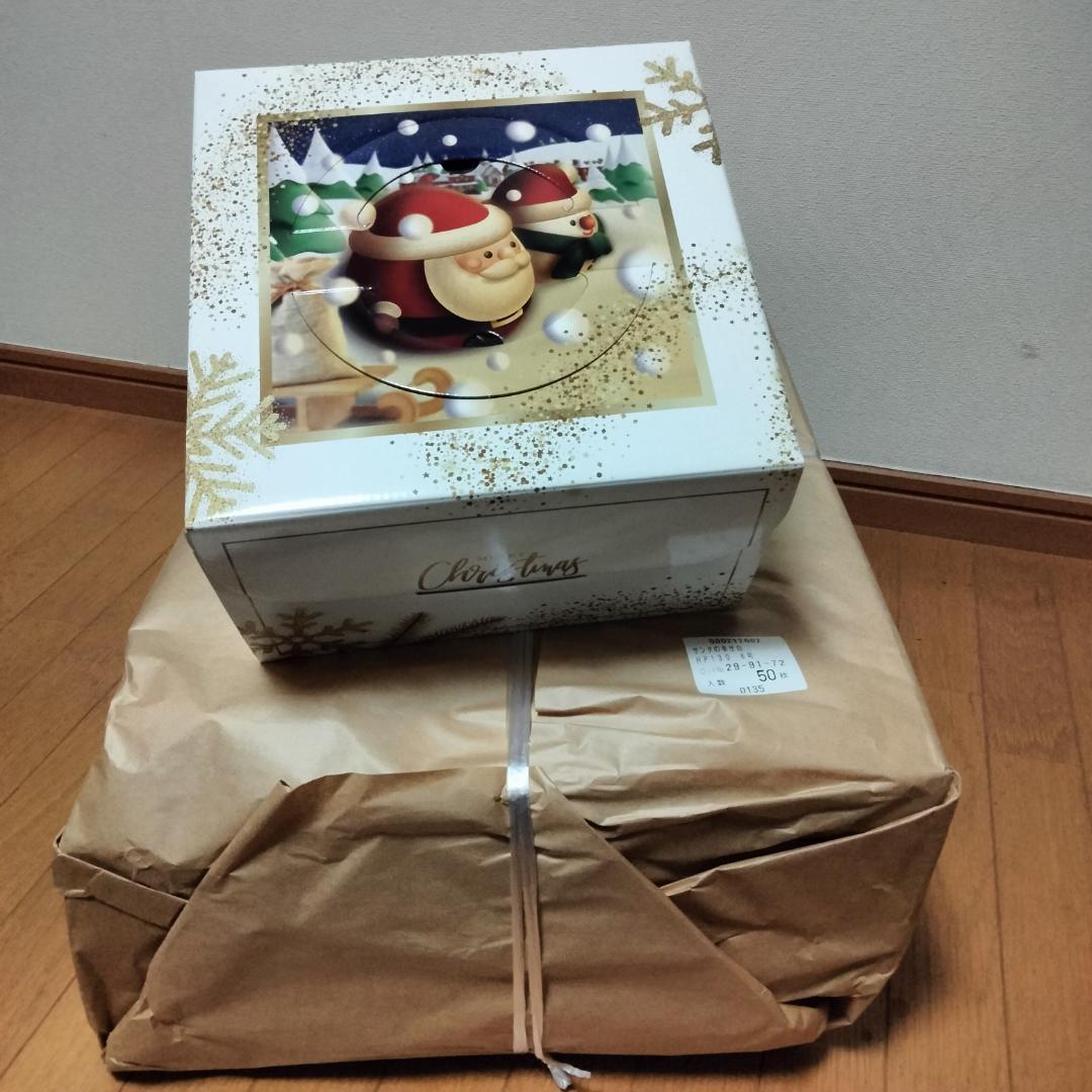 ※交渉成立商品※P【クリスマス】ケーキ箱6号2種類100個 セット