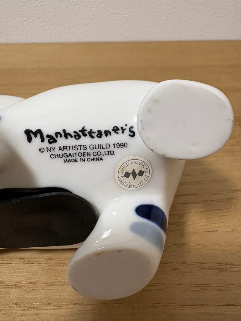 マンハッタナーズ★猫 貯金箱 陶器