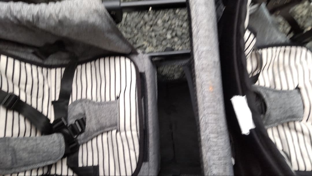 KATOJI 二人乗りベビーカー（レインカバー付）