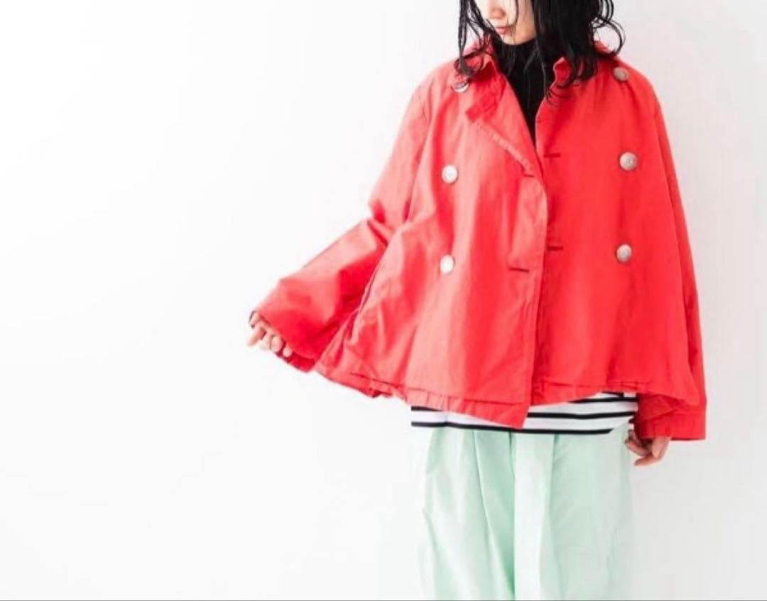 Veritecoeur ST-102 ダブルボタンショートコート◻︎レッド