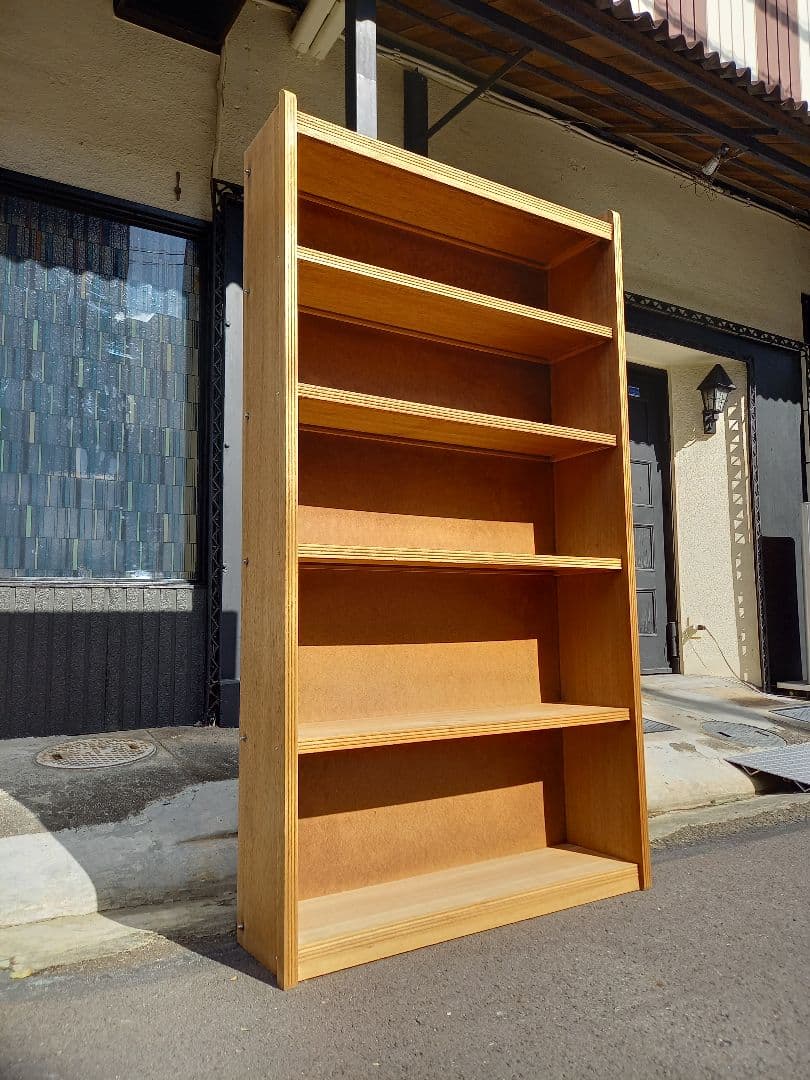 ヴィンテージ　大型　オープン　シェルフ　ディスプレイ　ウッド　ラック　飾り棚