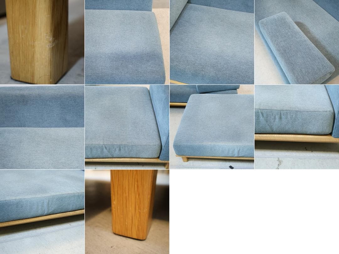 SIEVE レクト オーク無垢材 カウチソファ ユニットソファ 3人掛けソファ