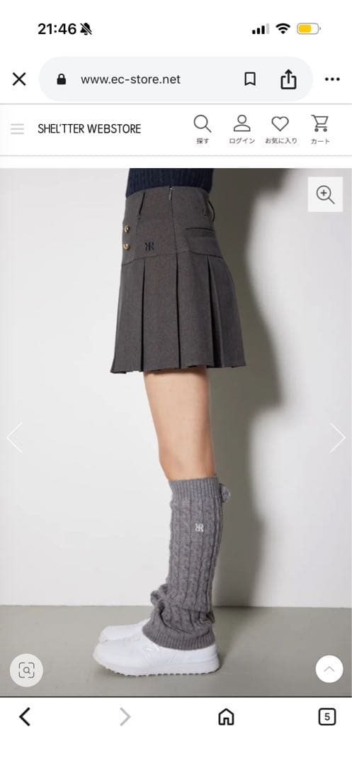 ★新品未使用★RIENDA GOLF コルセットプリーツスカート