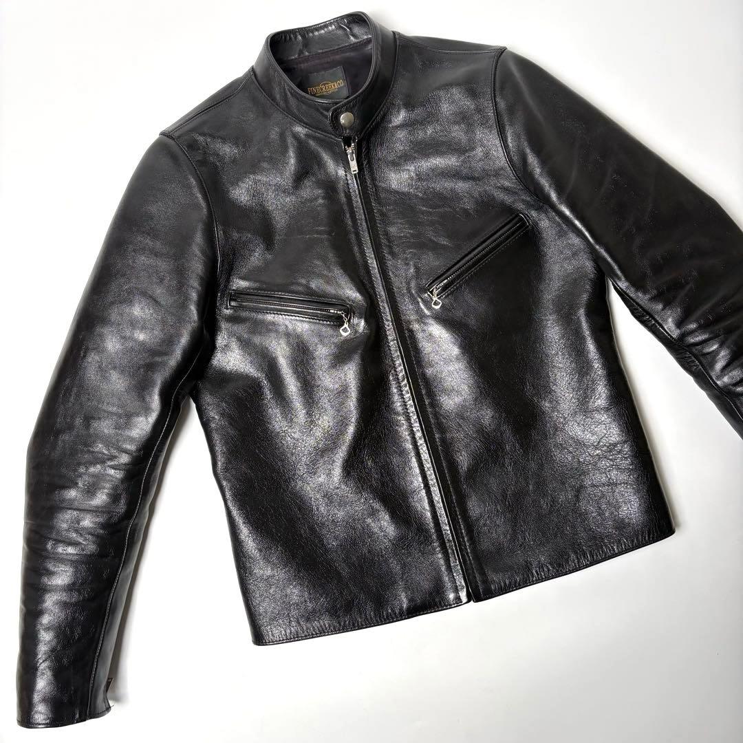 【日本製】ファインクリークレザーズ レザージャケット 黒 38 馬革