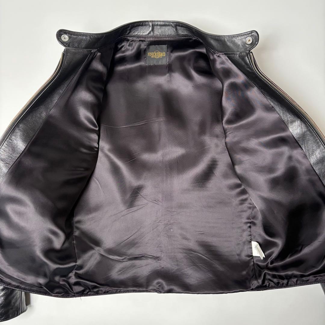 【日本製】ファインクリークレザーズ レザージャケット 黒 38 馬革