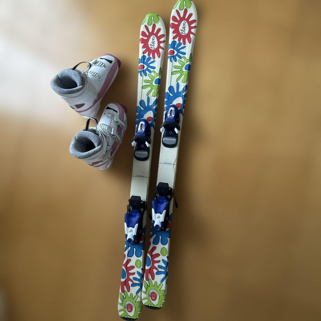 Elan スキー板110センチとROSSIGNOLブーツ 21.5cmセット