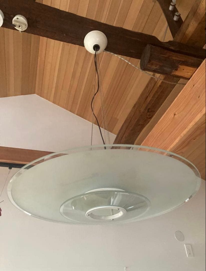 ポストモダングラスペンダントライト ヴィンテージ　スペースエイジ nashop