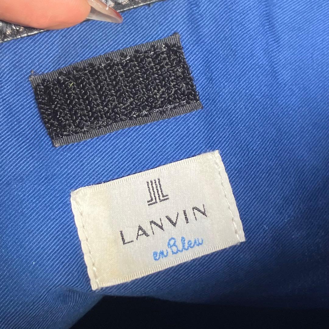 LANVIN en Blue　トートバッグ　革　A4　肩掛け　黒