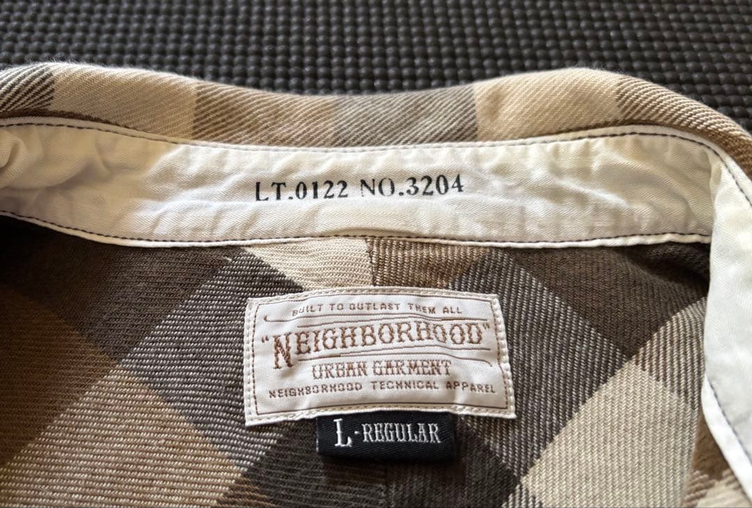 Neighborhood チェック柄ネルシャツ Lサイズ
