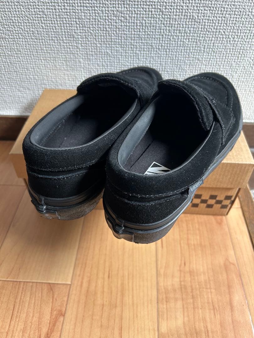 Vans ブラック スエード ローファー スニーカー