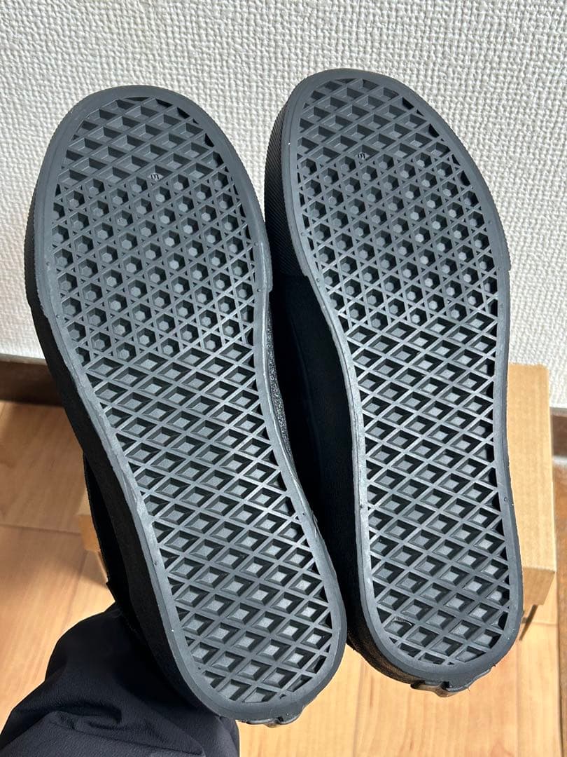 Vans ブラック スエード ローファー スニーカー