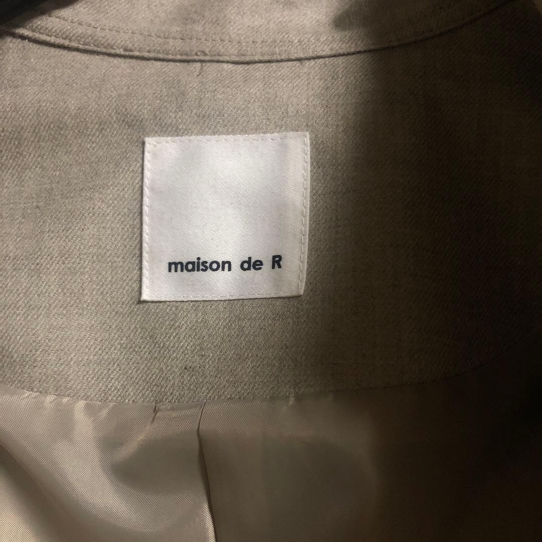 メゾンドアール　 maison de R　ウールトレンチコート　ベージュ