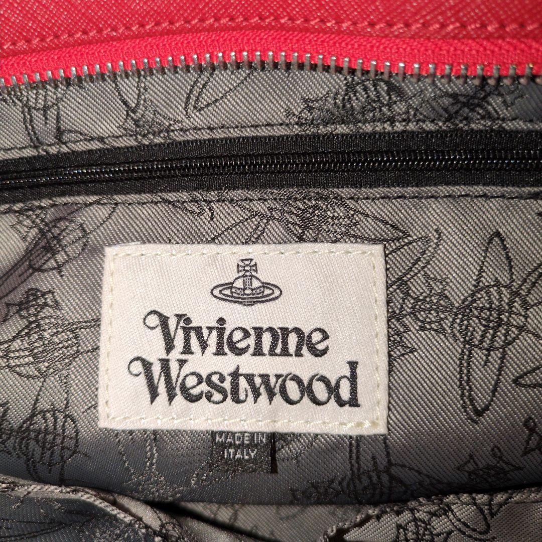 ヴィヴィアンウエストウッド トートバッグ オーブ レザー レッド
