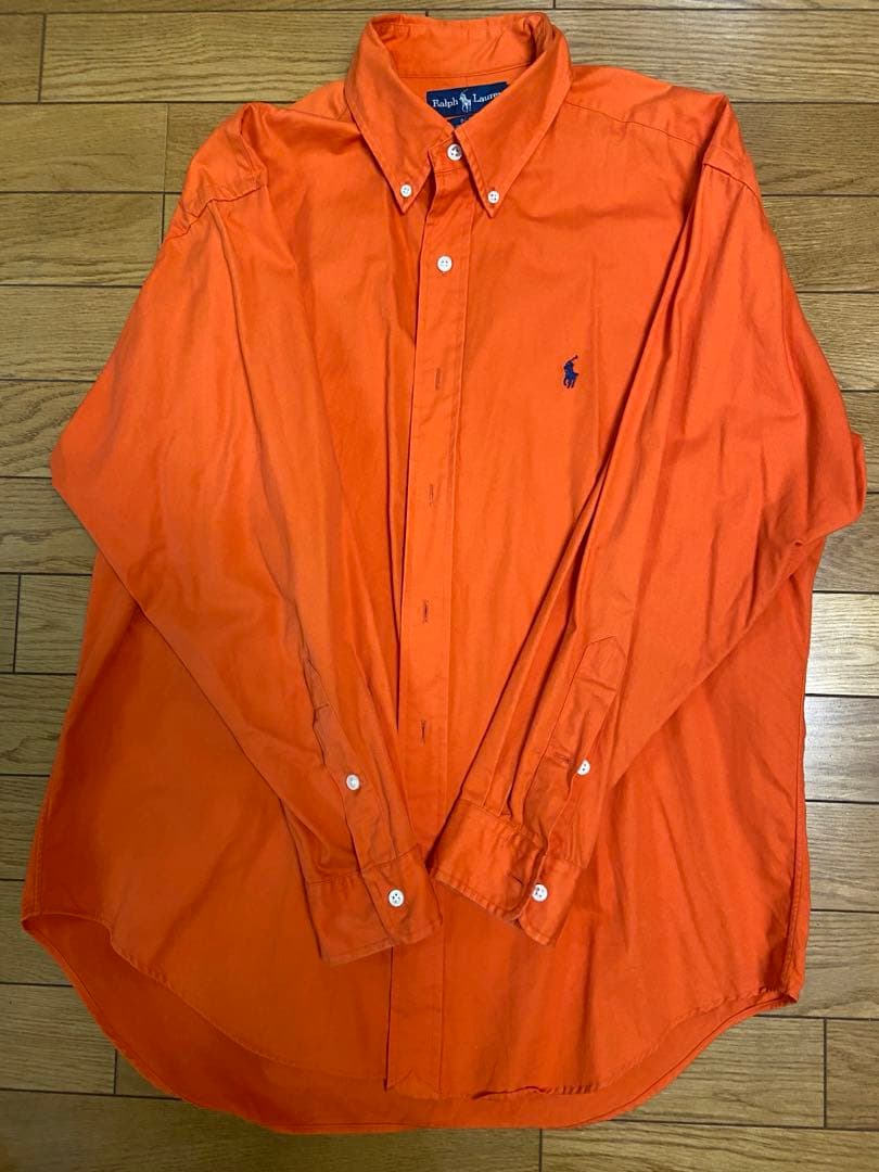 Ralph Lauren ラルフローレン オレンジ長袖シャツ