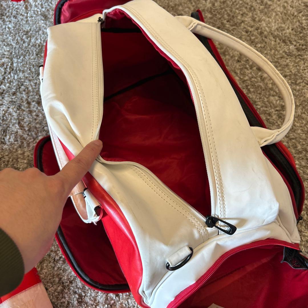 Nike ゴルフ　ボストンバック！赤と白 中型