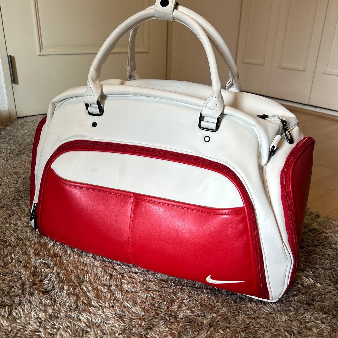 Nike ゴルフ　ボストンバック！赤と白 中型