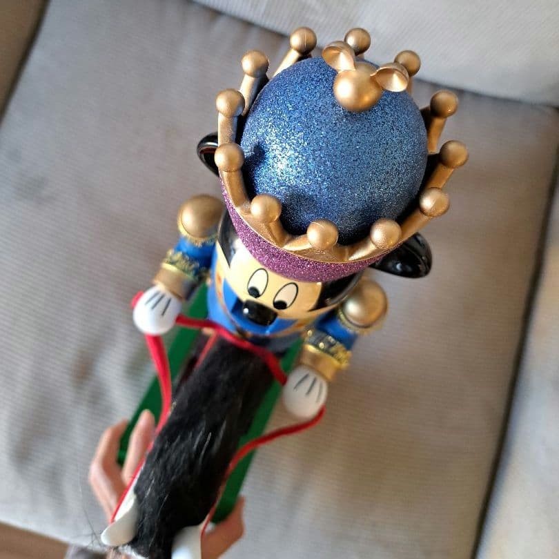 ミッキーマウス ロッキングホース クリスマス装飾　置物フィギュア　くるみ割り人形