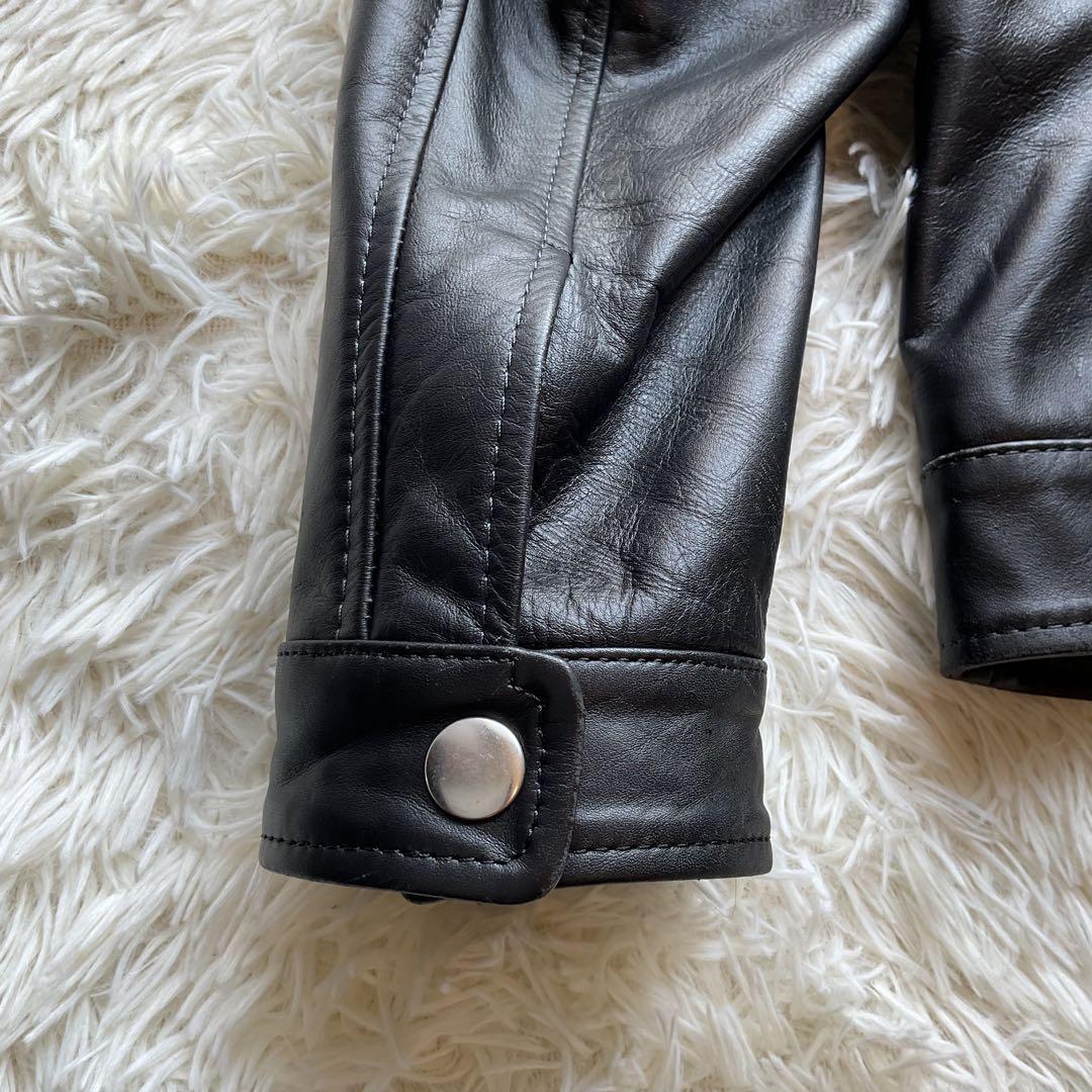 美品✨DIESEL レザージャケット　シングルライダース　ブラック