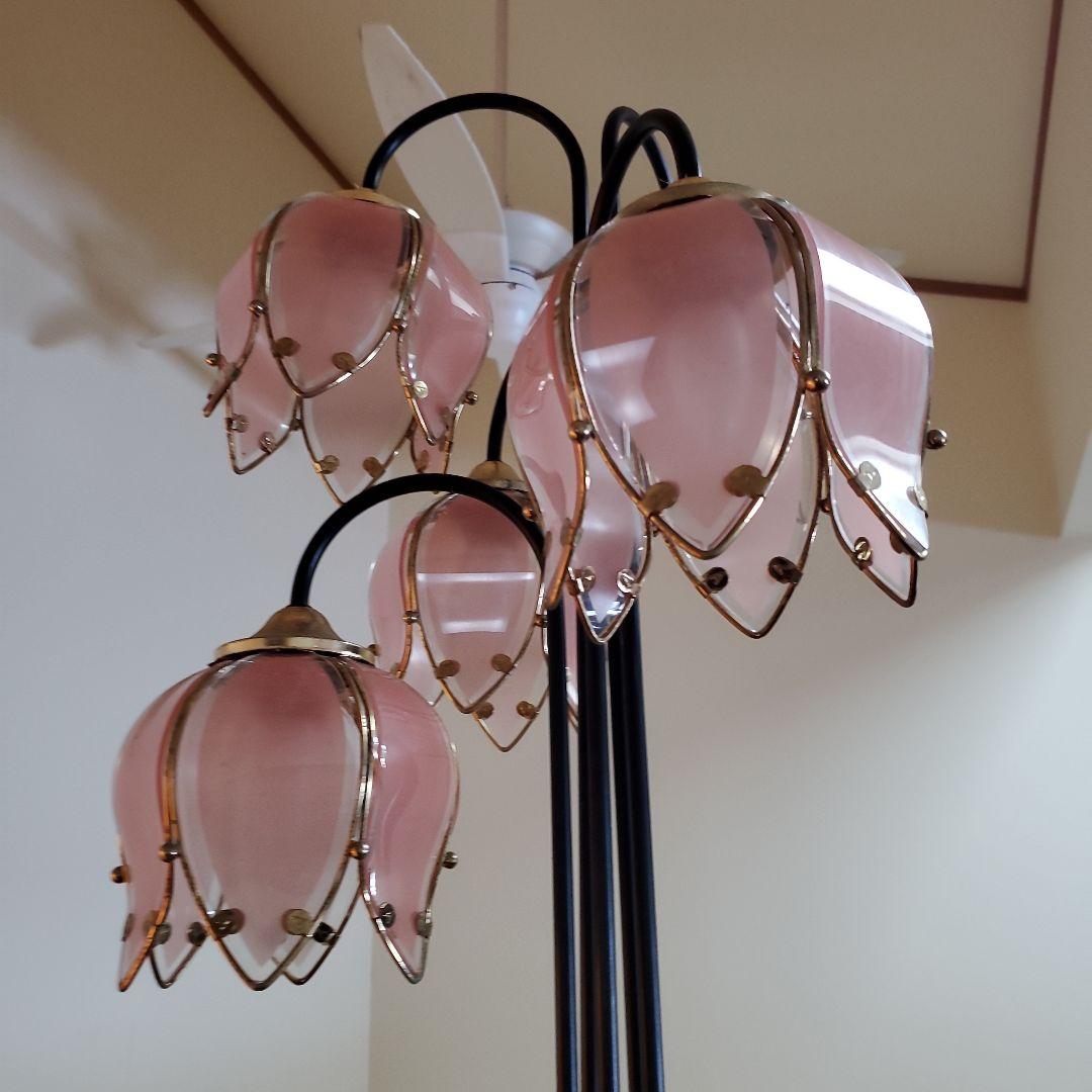 レトロ アンティーク フラワー スタンドライト フロアランプ