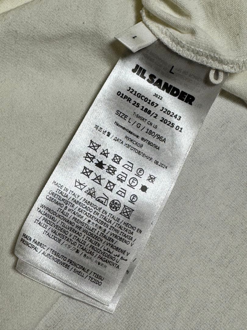 【正規品】JIL SANDER ロゴ長袖カットソー SロンT ジルサンダー
