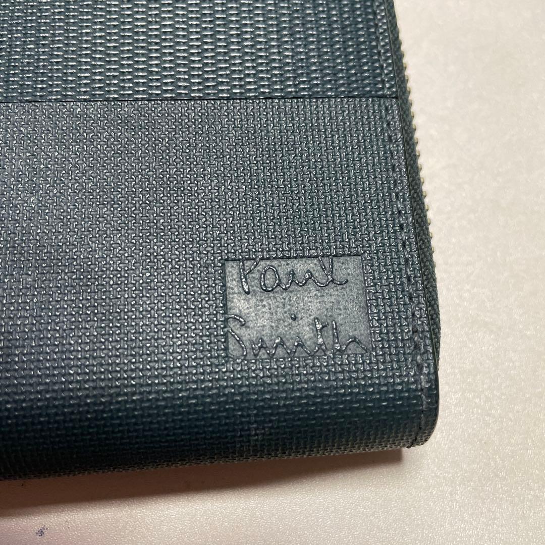 ☆ポールスミス☆マーケトリーミックス　ラウンドファスナー　長財布　グリーン