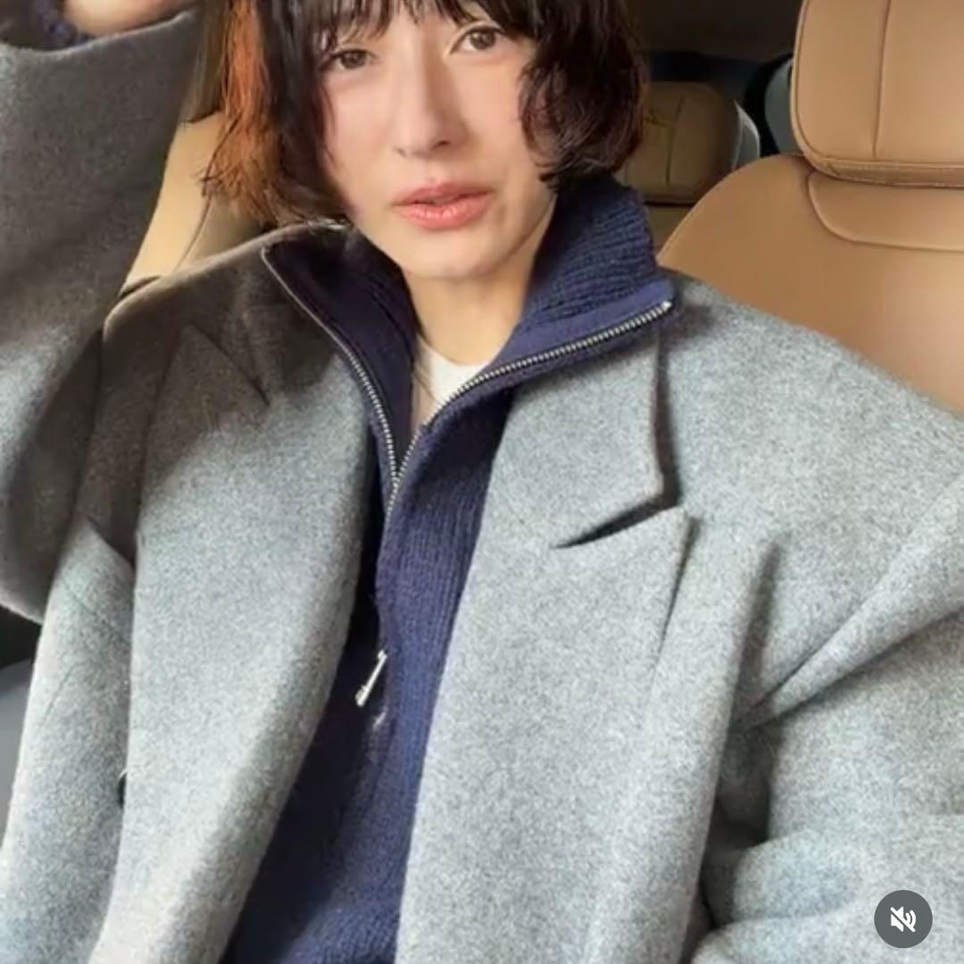 クラネCLANA POCKET ZIP KNIT TOPS