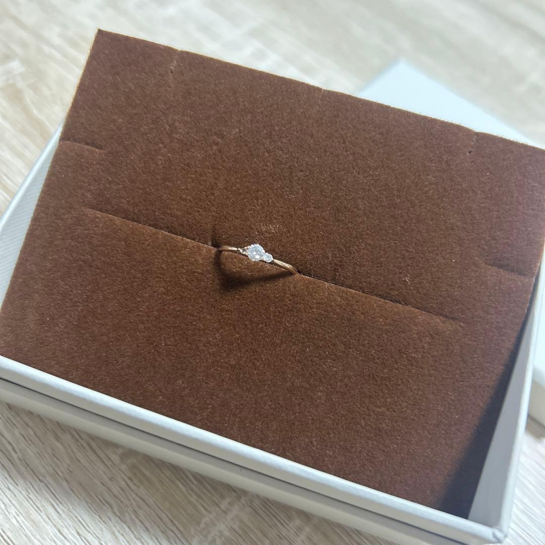 ピンクゴールド　指輪k18