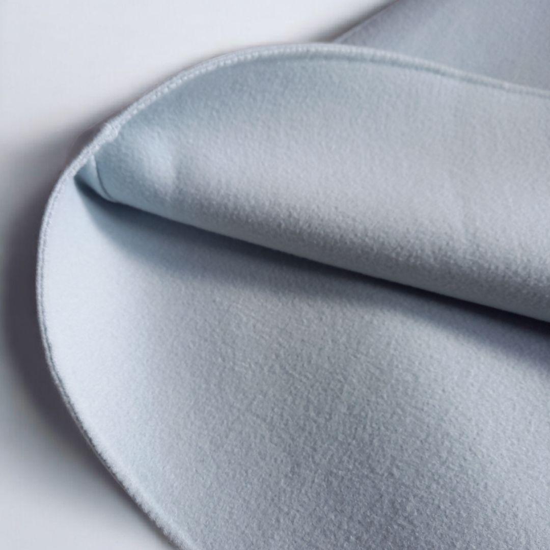 マディソンブルー　ウールリバーフレアスカート　サックス　くすみカラー　01S