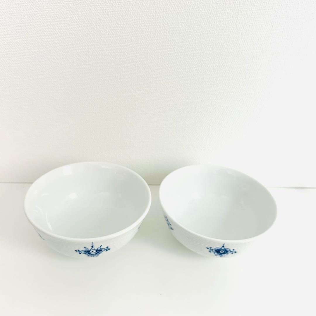 新品ロイヤルコペンハーゲン ブルーパルメッテブロッサム ライスボウルお茶碗セット