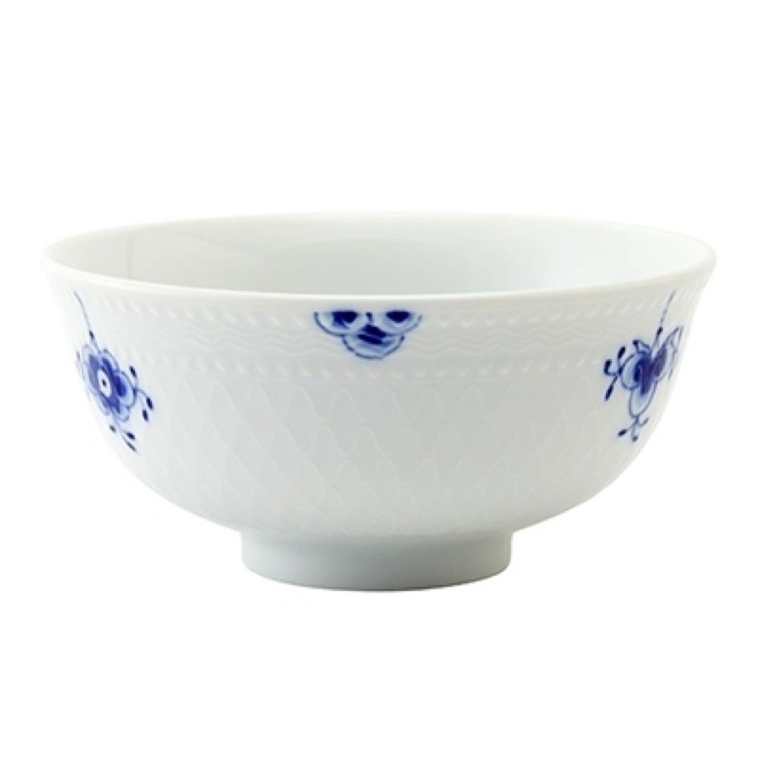 新品ロイヤルコペンハーゲン ブルーパルメッテブロッサム ライスボウルお茶碗セット