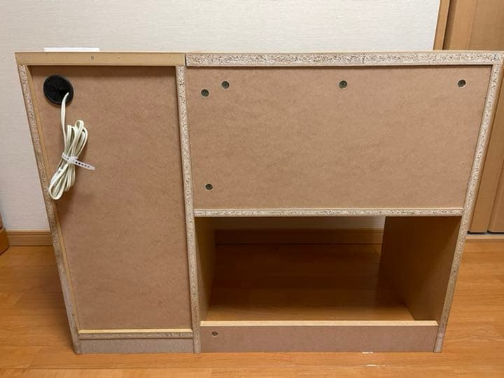 ドレッサー/鏡台/化粧台 ナチュラル コンセント付き