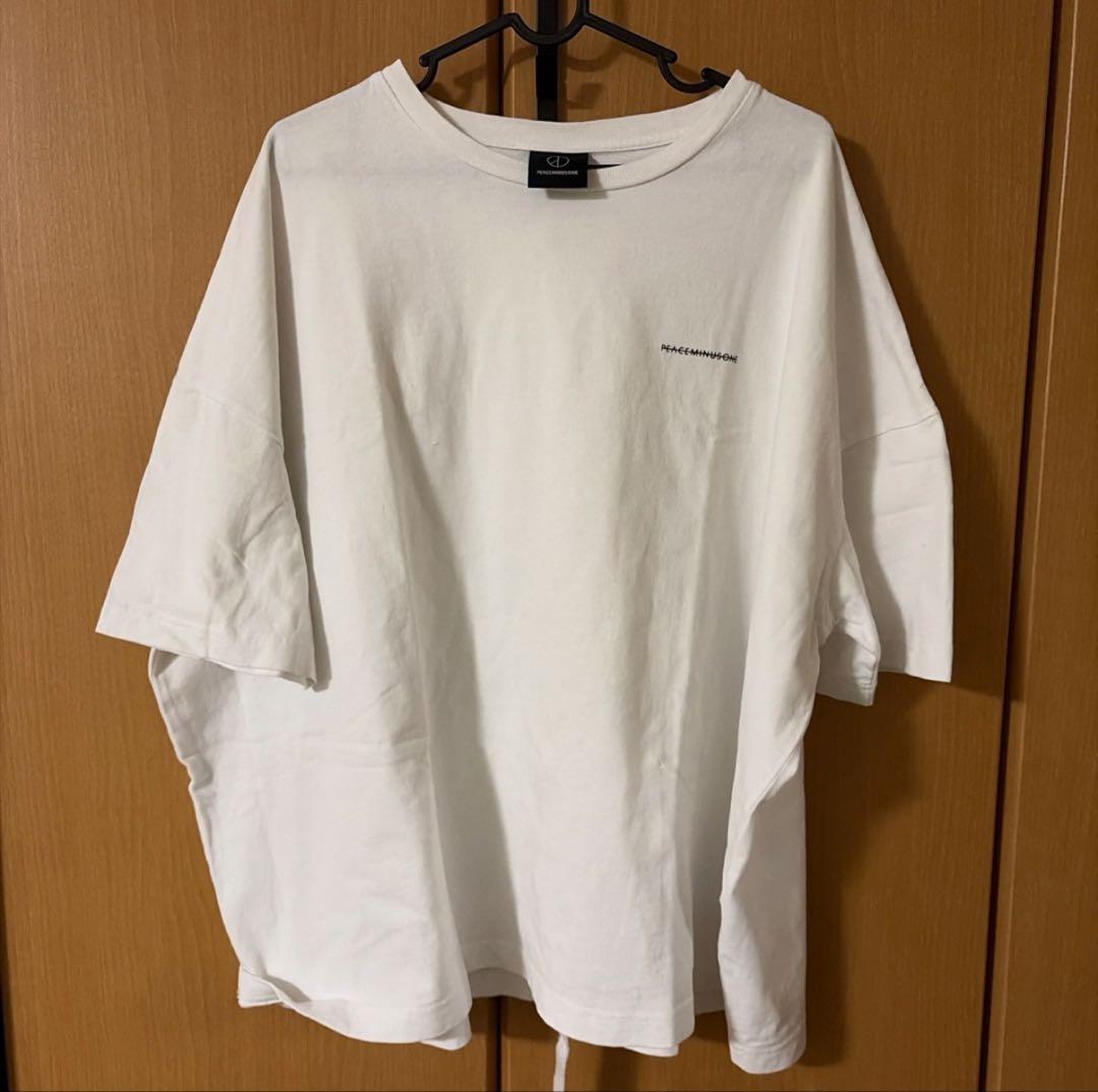 peaceminusone ロング紐　Tシャツ　ホワイト